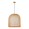 Bondi 20-in Brushed Gold/Opal Glass 1 Light Pendant