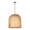 Bondi 20-in Brushed Gold/Opal Glass 1 Light Pendant