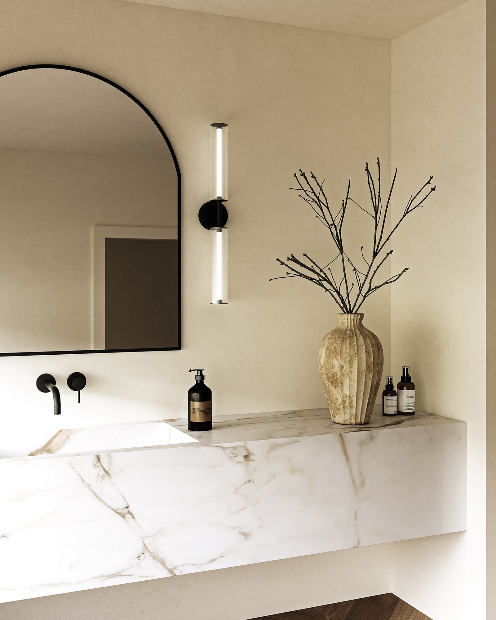 Braga 28-in Black LED Vanity