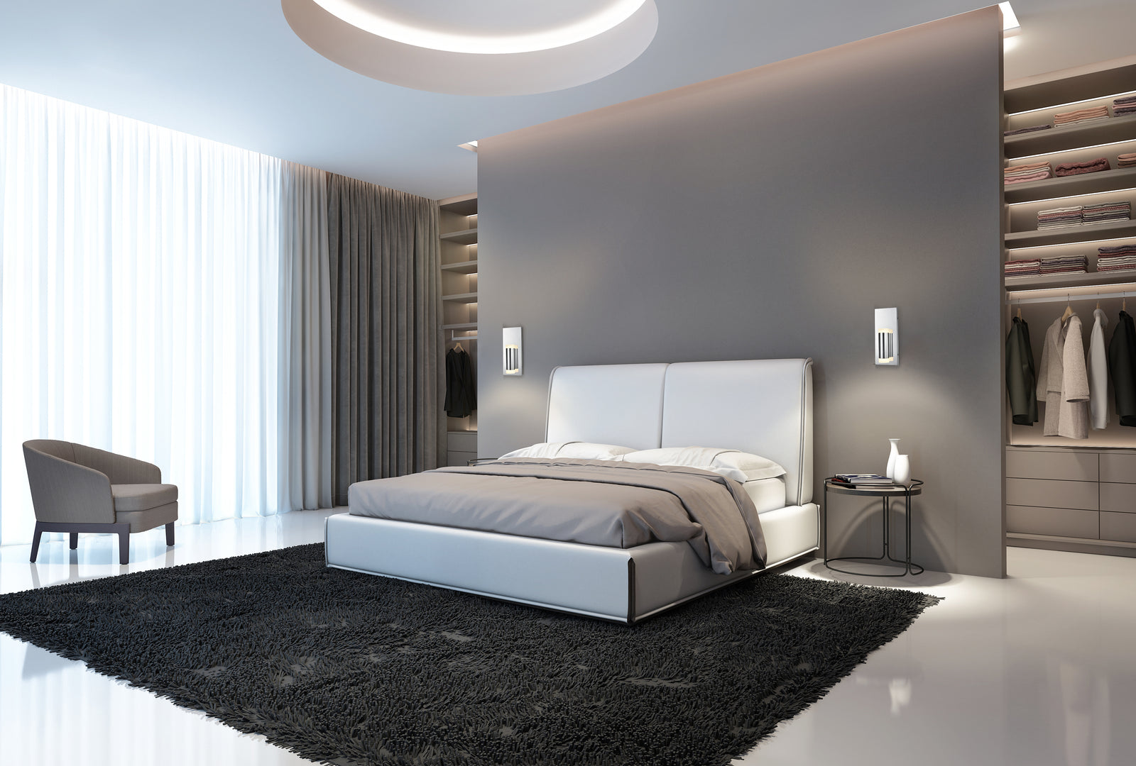 Brazen 5-in Chrome LED Wall Sconce