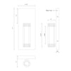 Brazen 5-in Black LED Wall Sconce