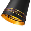 Brickell 5-in Matte Black/Hazelnut Leather 1 Light Wall/Vanity