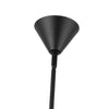 Bridgette 45-in Matte Black/White Linen Socket Chandelier