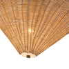 Bridgette 16-in Matte Black/Rattan Socket Pendant