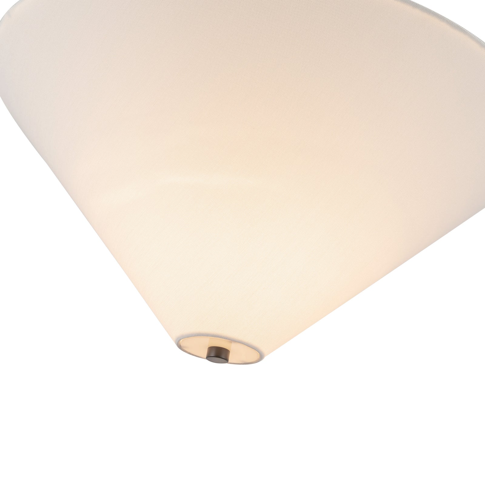 Bridgette 16-in Matte Black/White Linen Socket Pendant