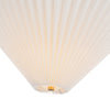 Bridgette 16-in Brushed Gold/Folded White Socket Semi-Flush Mount