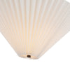 Bridgette 16-in Matte Black/Folded White Socket Semi-Flush Mount