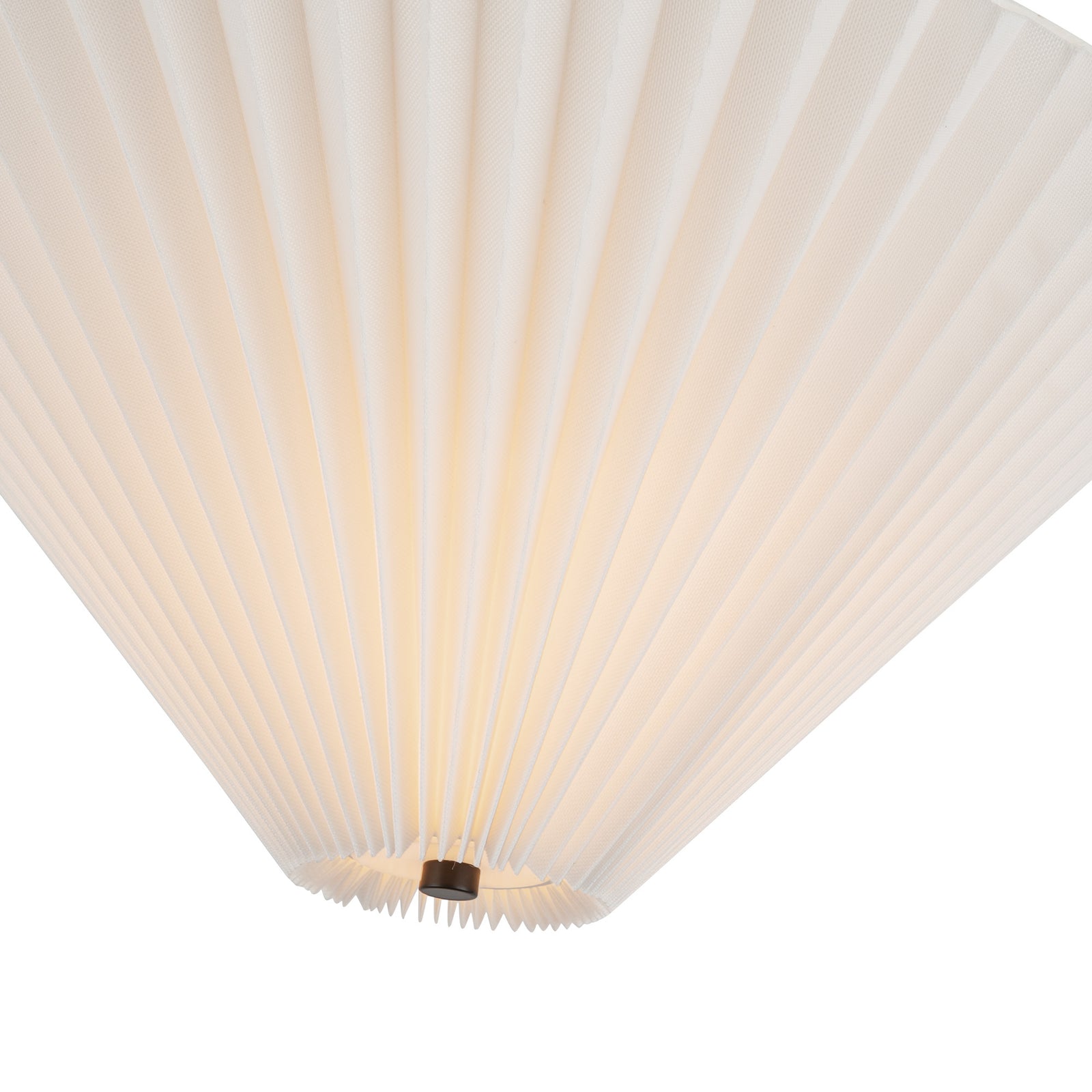 Bridgette 16-in Matte Black/Folded White Socket Semi-Flush Mount