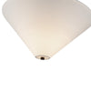 Bridgette 16-in Matte Black/White Linen Socket Semi-Flush Mount