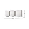 Bridgewater 19-in Brushed Nickel 3 Lights Vanity