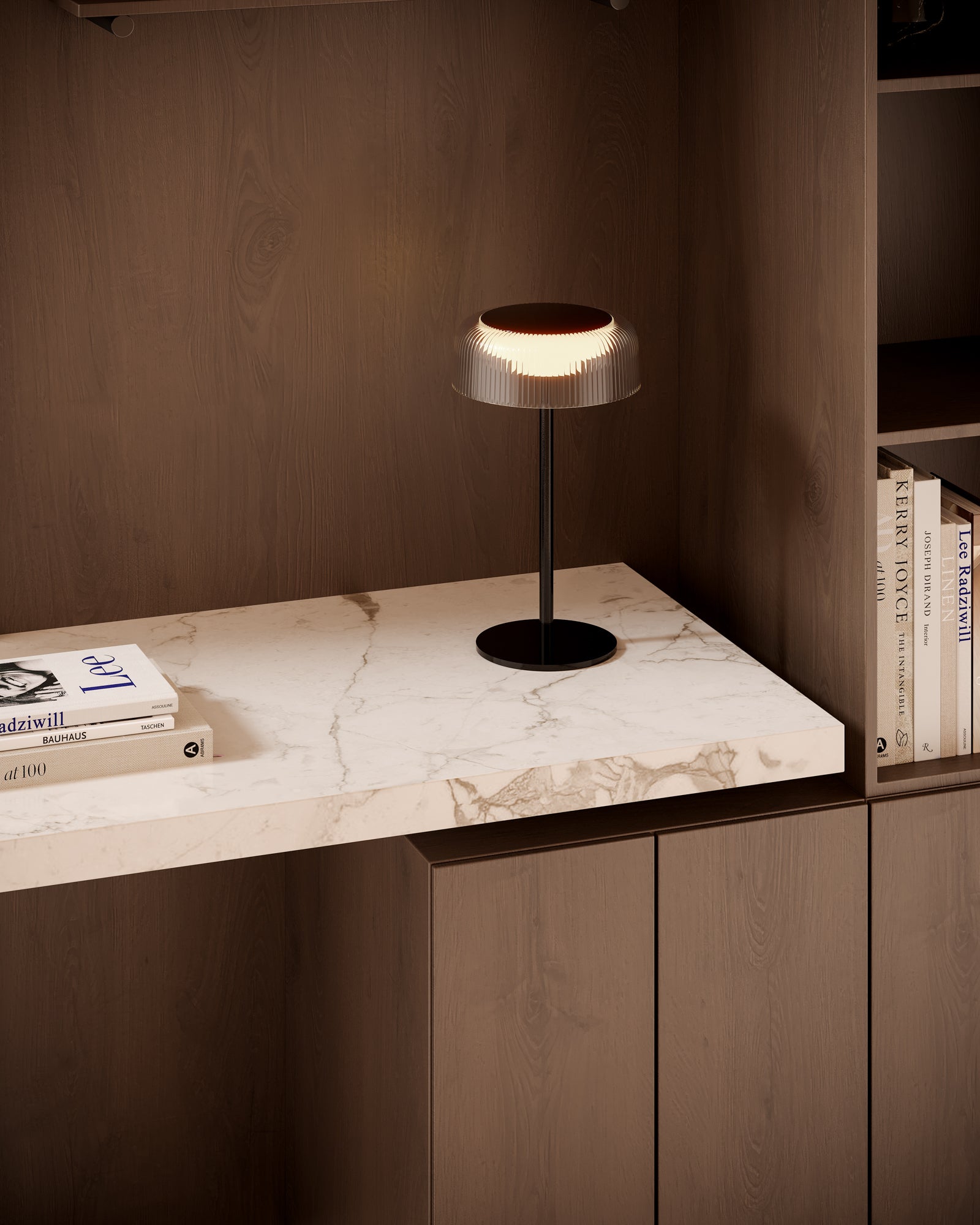 Brilla 6-in Black LED Table Lamp