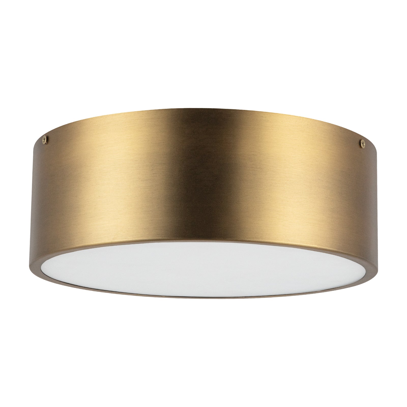 Brisbane 11-in Aged Gold 2 Lights Flush Mount