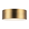 Brisbane 11-in Aged Gold 2 Lights Flush Mount