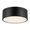 Brisbane 12-in Matte Black 2 Lights Flush Mount
