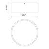Brisbane 11-in Aged Gold 2 Lights Flush Mount