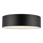 Brisbane 16-in Matte Black 3 Lights Flush Mount