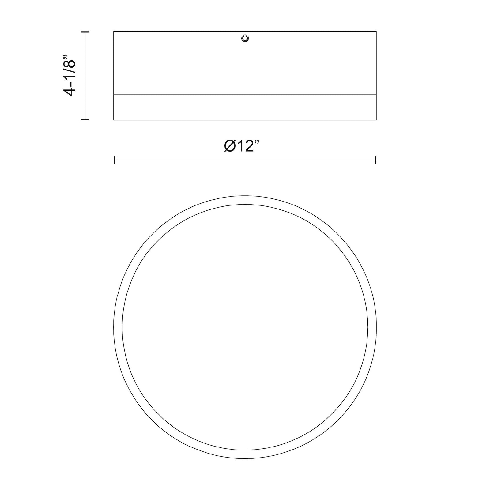 Brisbane 12-in Aged Gold/Matte Black 2 Lights Flush Mount