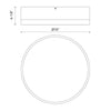 Brisbane 16-in Aged Gold/White 3 Lights Flush Mount
