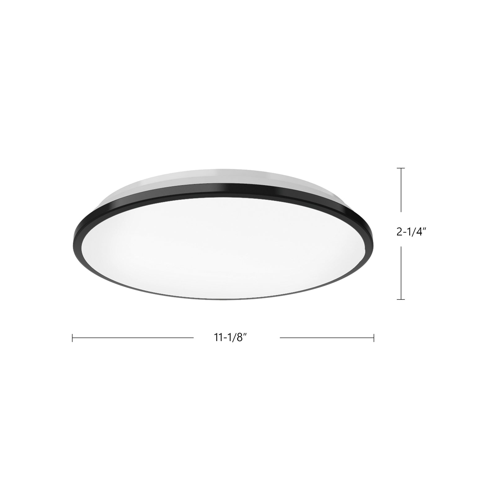 Brook 11-in Black LED Flush Mount