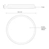 Brook 13-in White LED Flush Mount