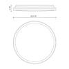 Brook 15-in Black LED Flush Mount