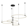 Bruni 55-in Black LED Chandeliers