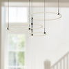 Bruni 55-in Black LED Chandeliers