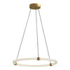Bruni 24-in Brushed Gold LED Pendant