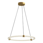Bruni 24-in Brushed Gold LED Pendant