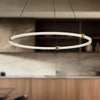 Bruni 32-in Brushed Gold LED Pendant