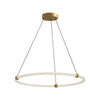 Bruni 32-in Brushed Gold LED Pendant