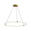 Bruni 40-in Brushed Gold LED Pendant