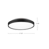 Brunswick 18-in White LED Flush Mount