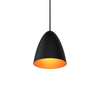 Bullet 4" Matte Black/Copper Single Pendant