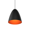 Bullet 8" Matte Black/Copper Single Pendant