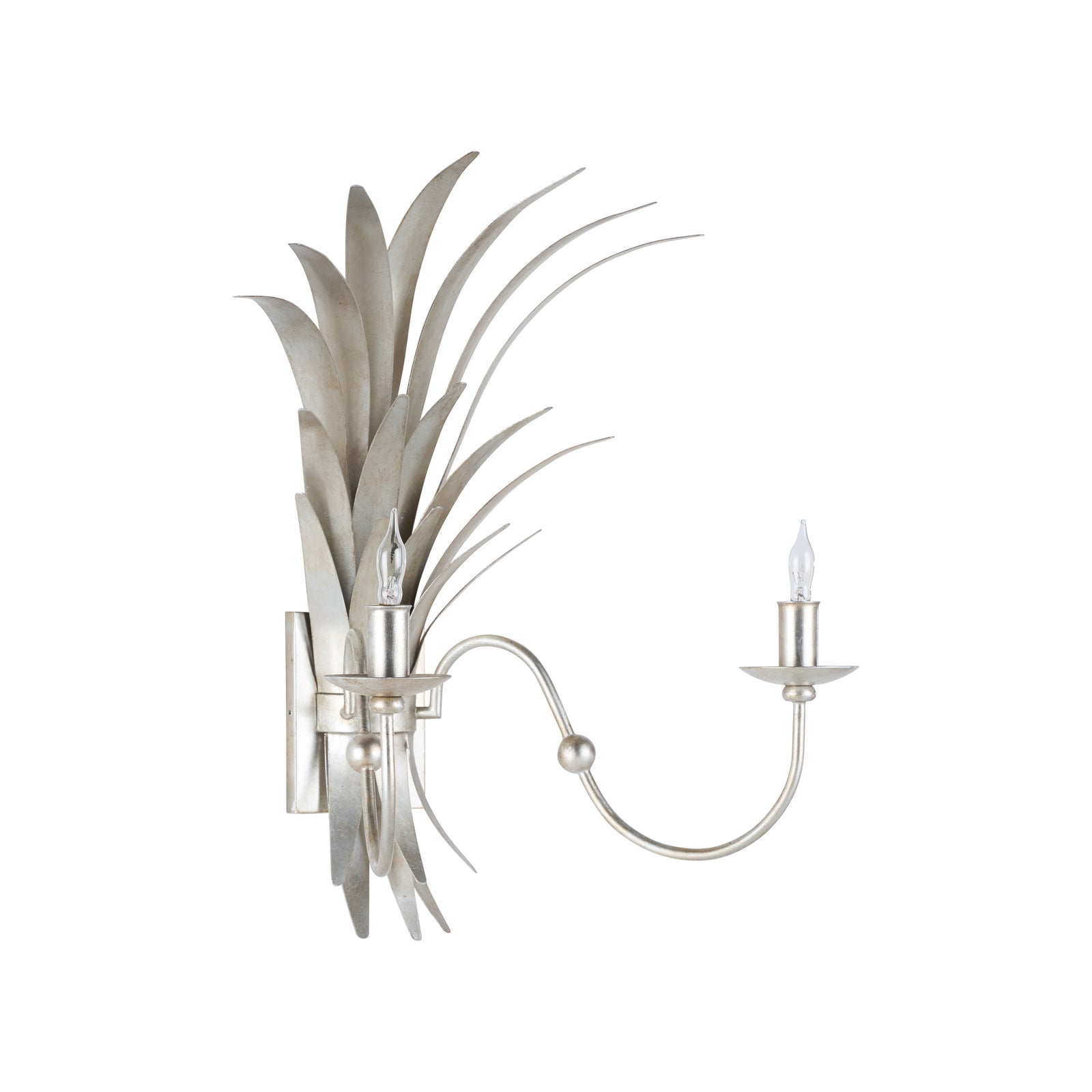 Wheat Sconce - Silver Electrified