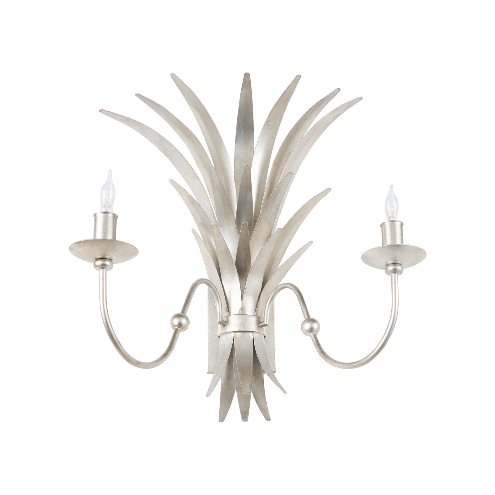 Wheat Sconce - Silver Electrified