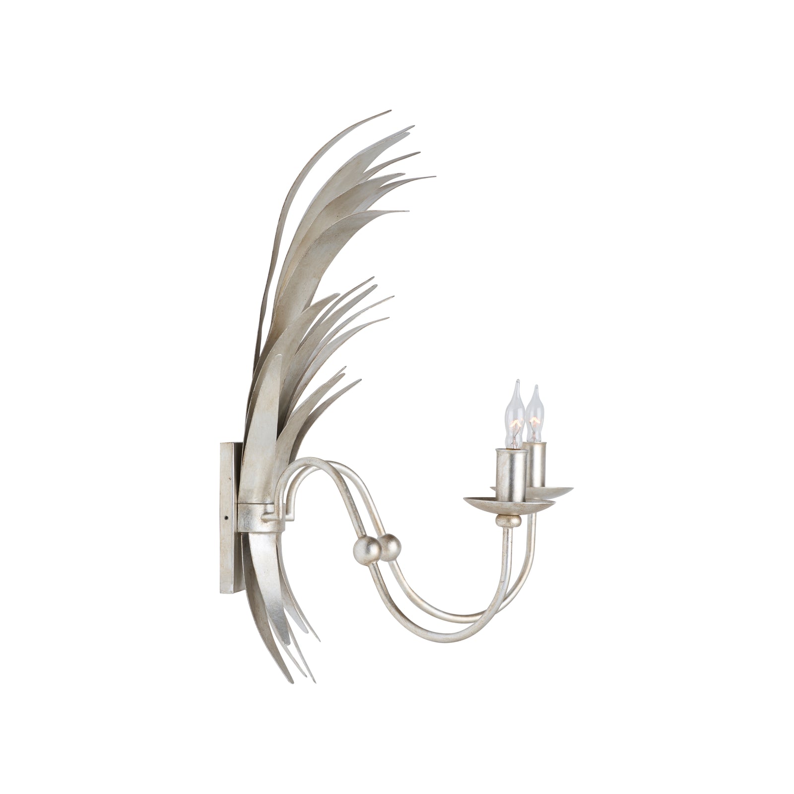 Wheat Sconce - Silver Electrified