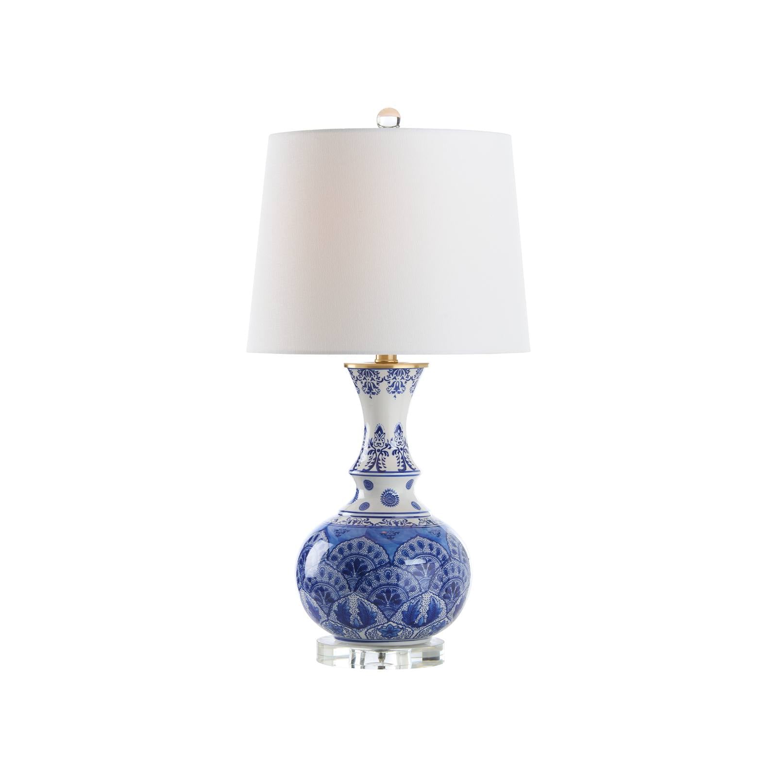 Marguerite Blue And White Lamp