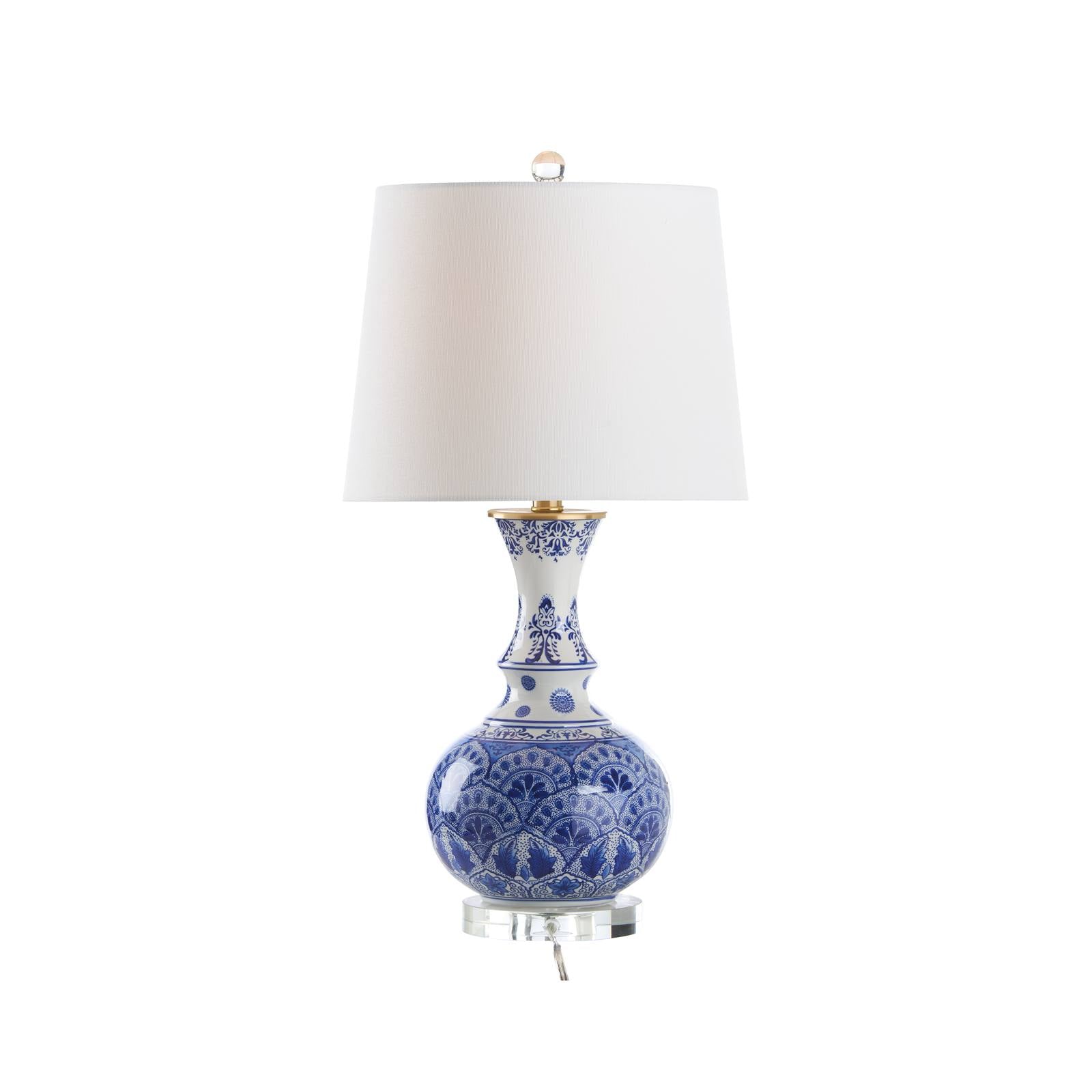 Marguerite Blue And White Lamp