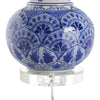 Marguerite Blue And White Lamp