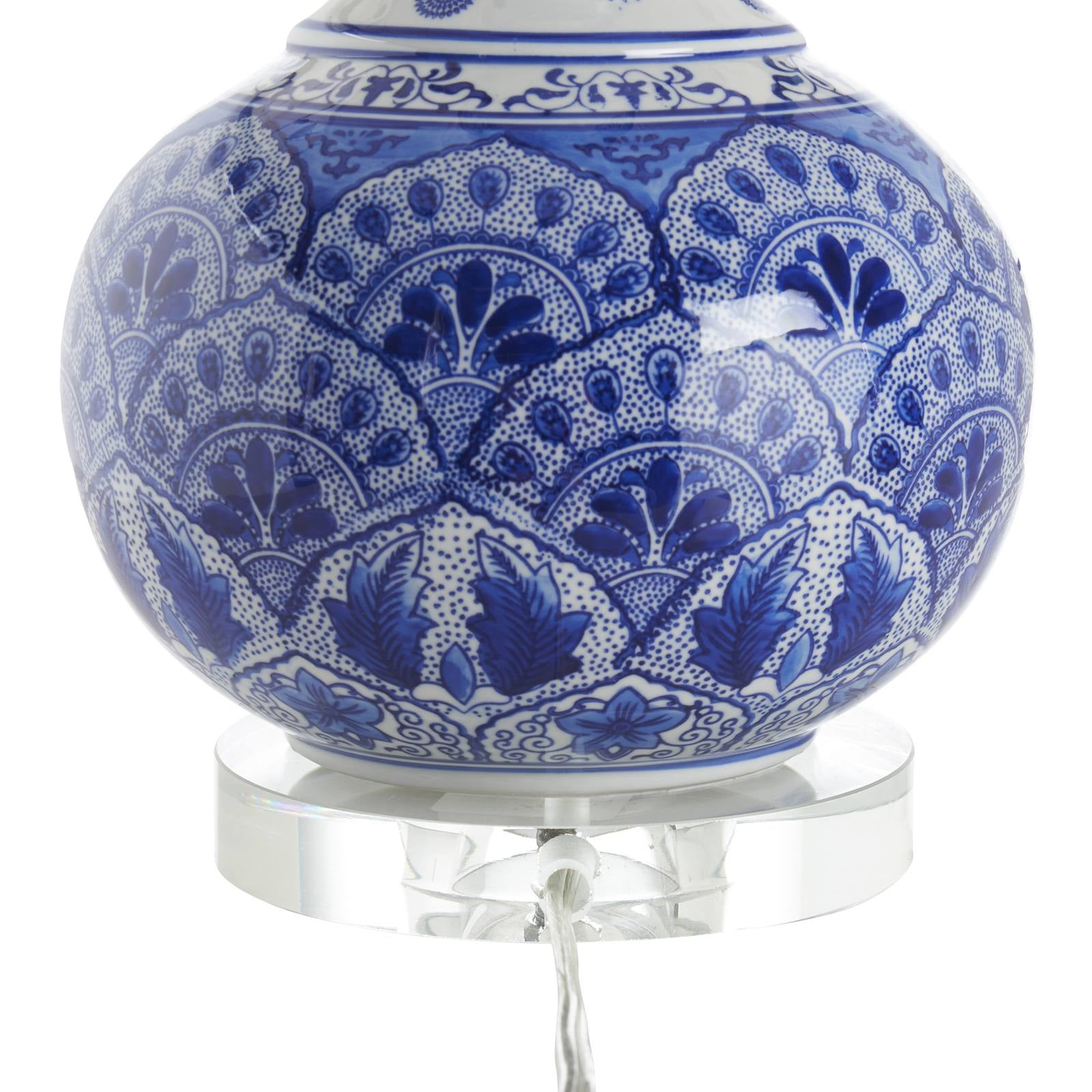 Marguerite Blue And White Lamp