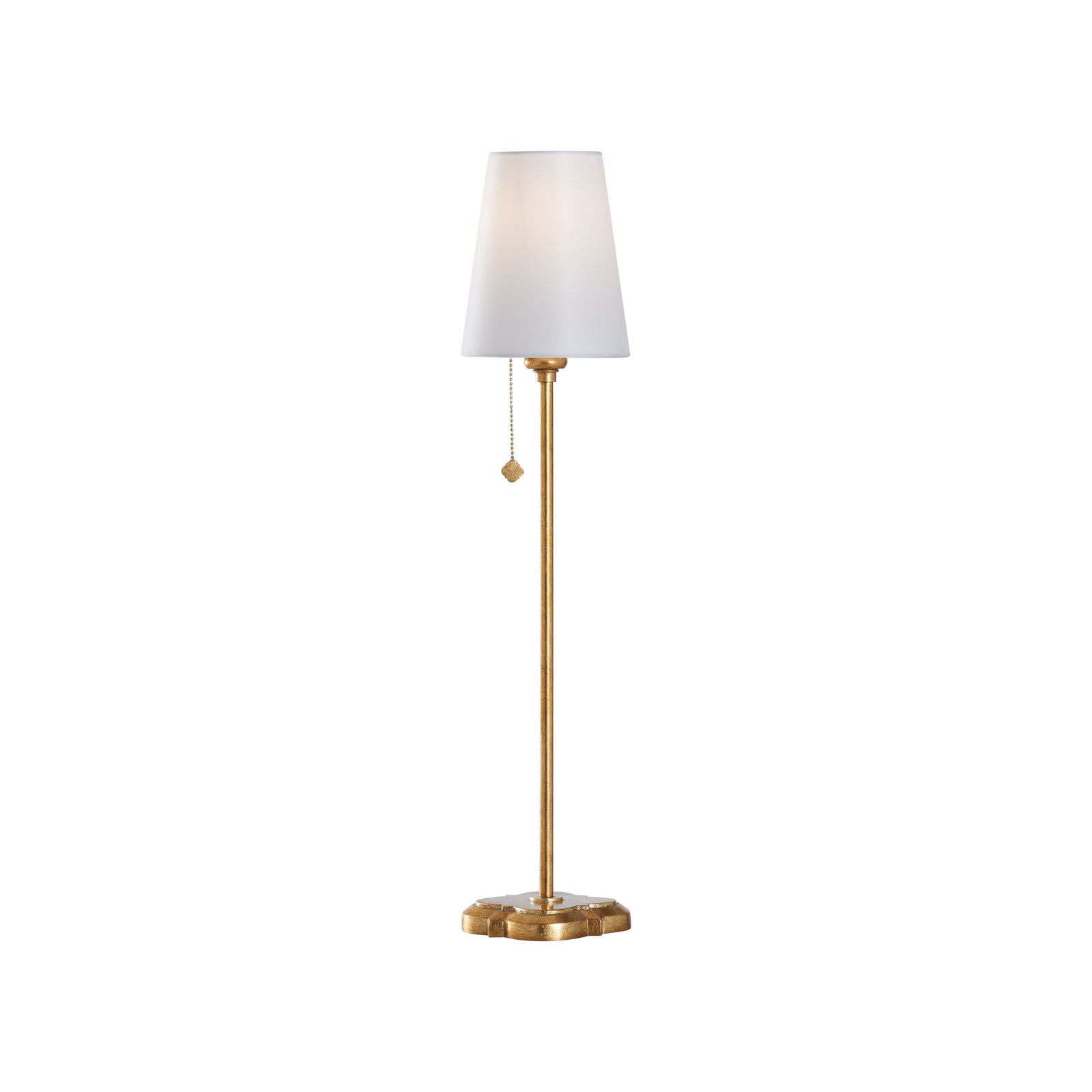 Quatrefoil Table Lamp - Gold Leaf