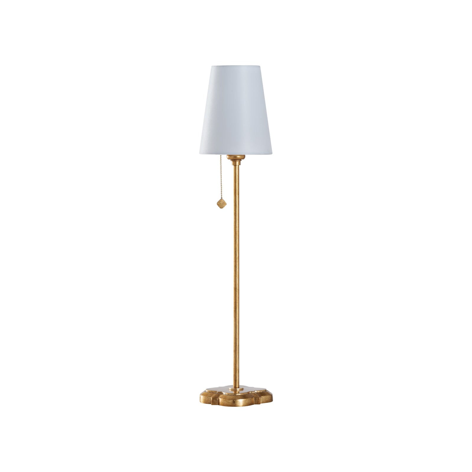 Quatrefoil Table Lamp - Gold Leaf