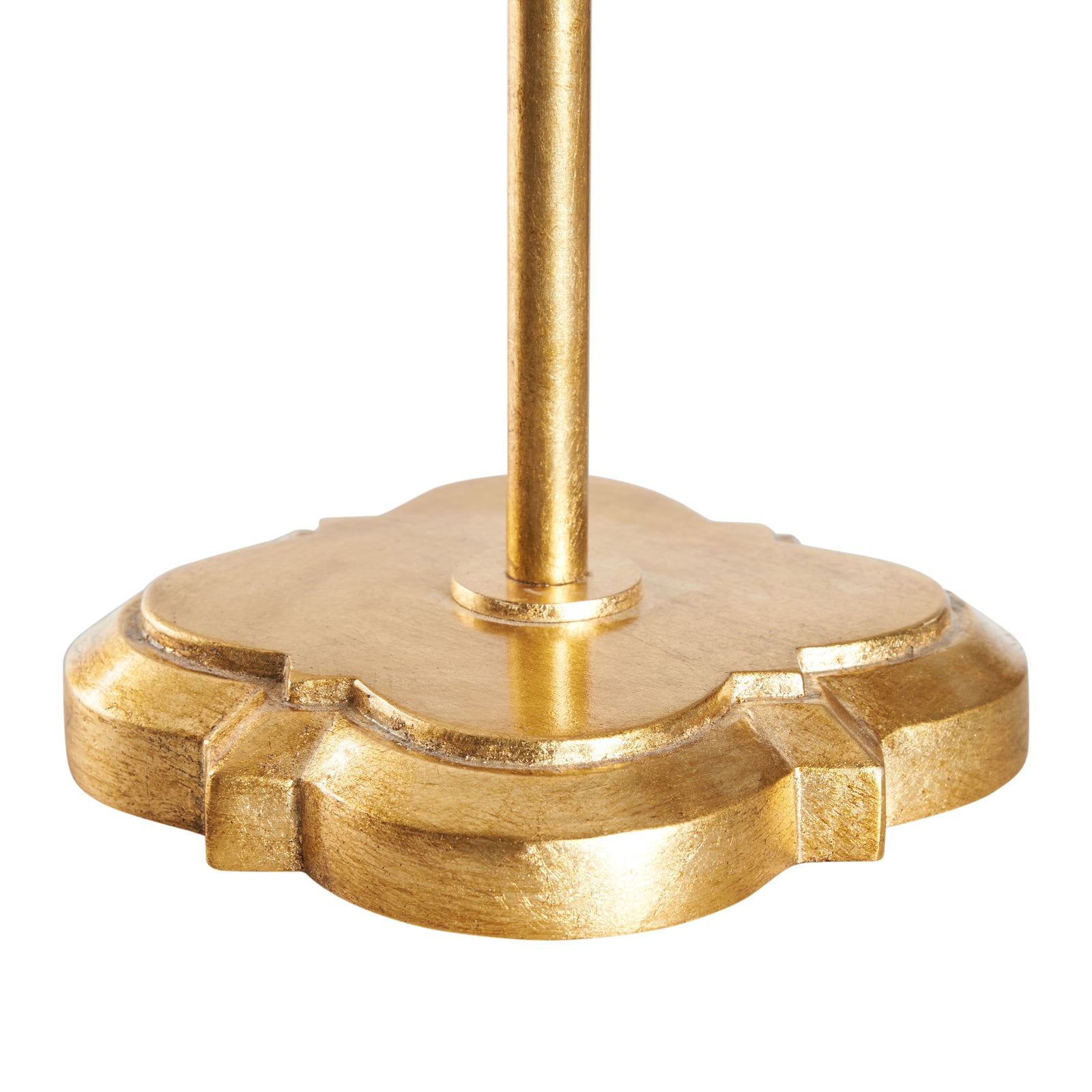 Quatrefoil Table Lamp - Gold Leaf