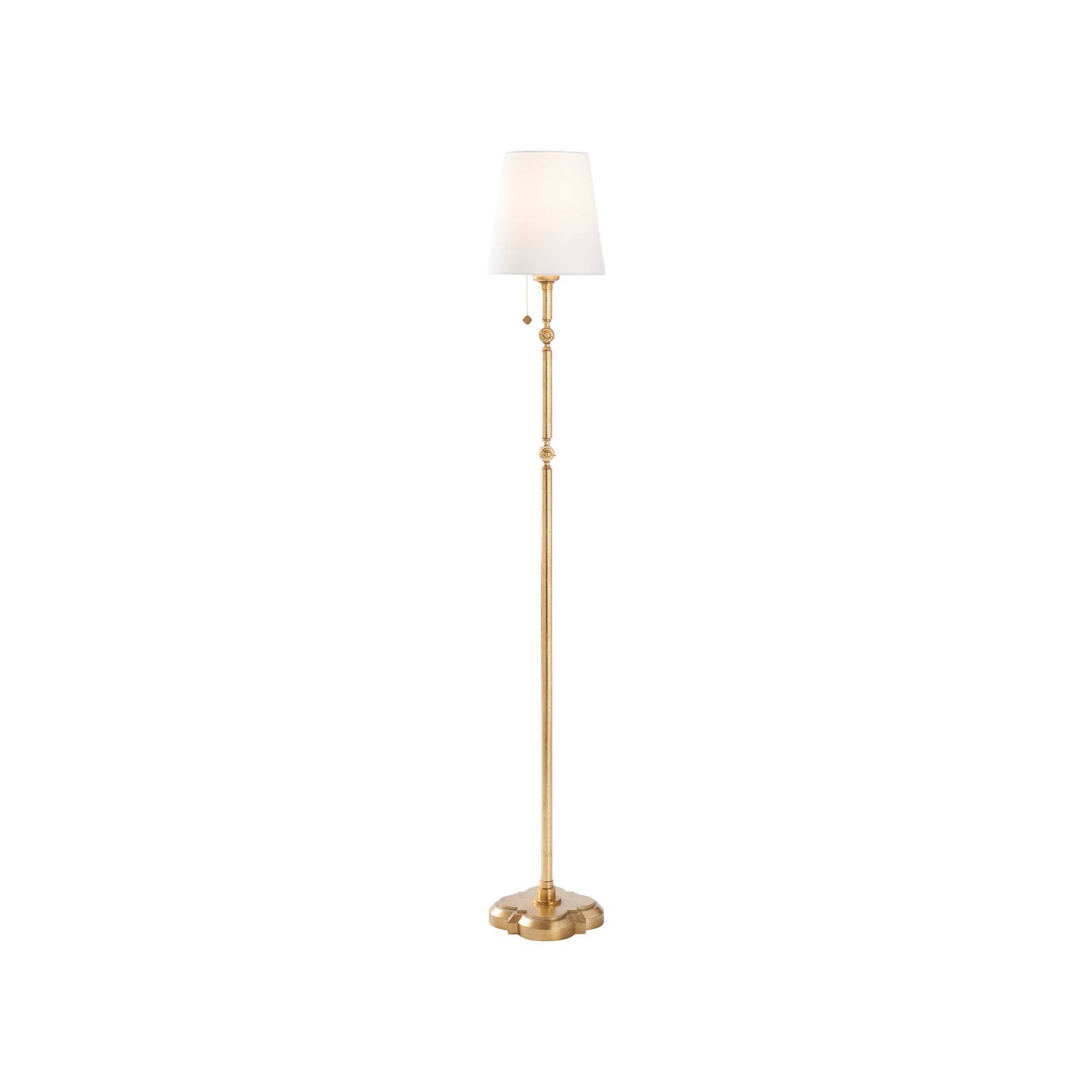 Quatrefoil Floor Lamp - Gold Leaf
