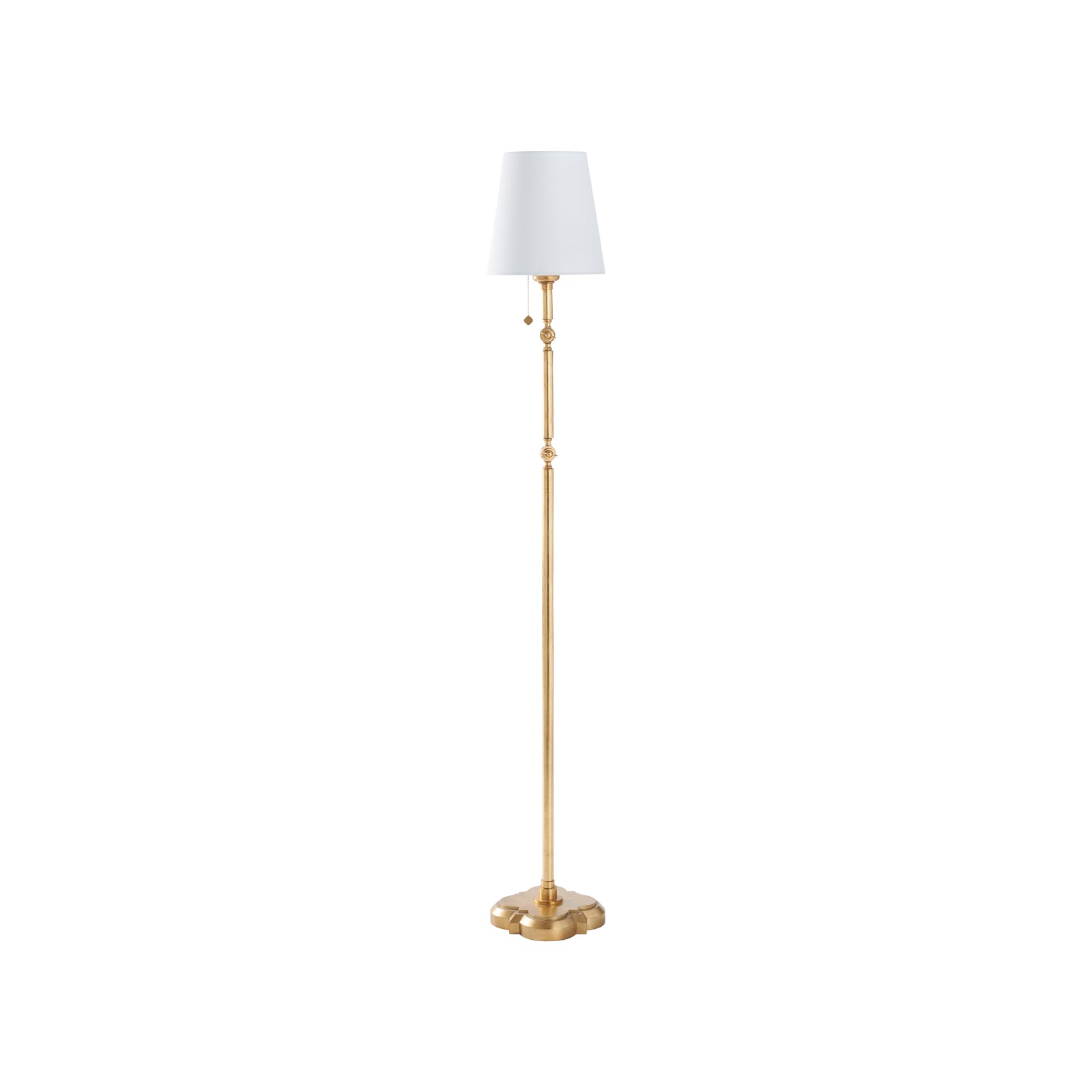 Quatrefoil Floor Lamp - Gold Leaf