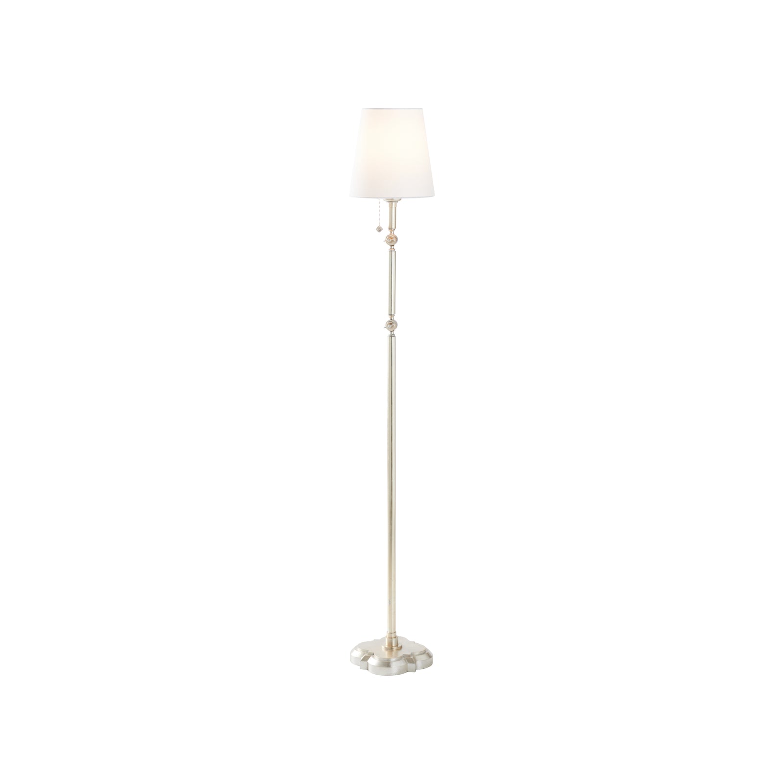 Quatrefoil Floor Lamp - Silver Leaf