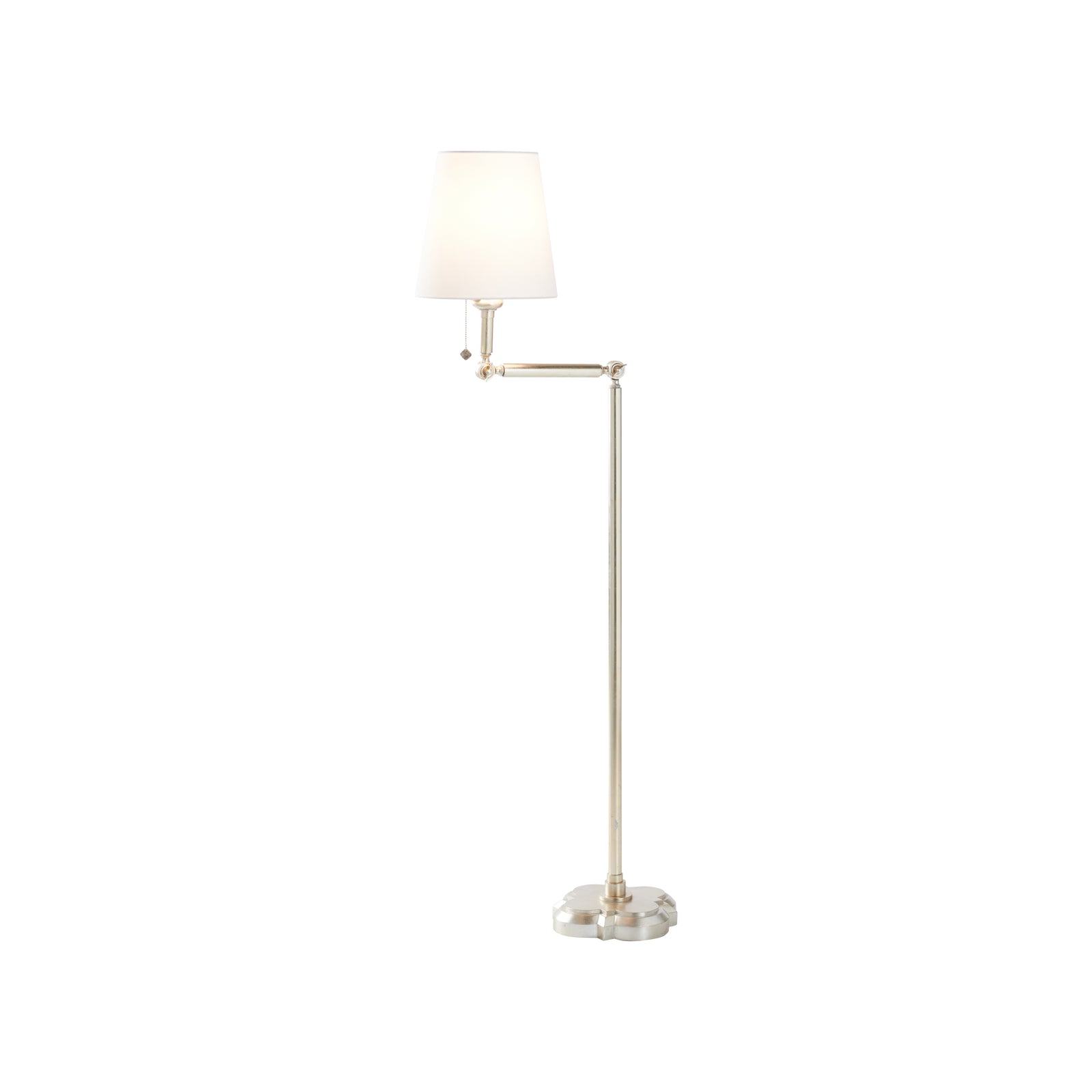 Quatrefoil Floor Lamp - Silver Leaf