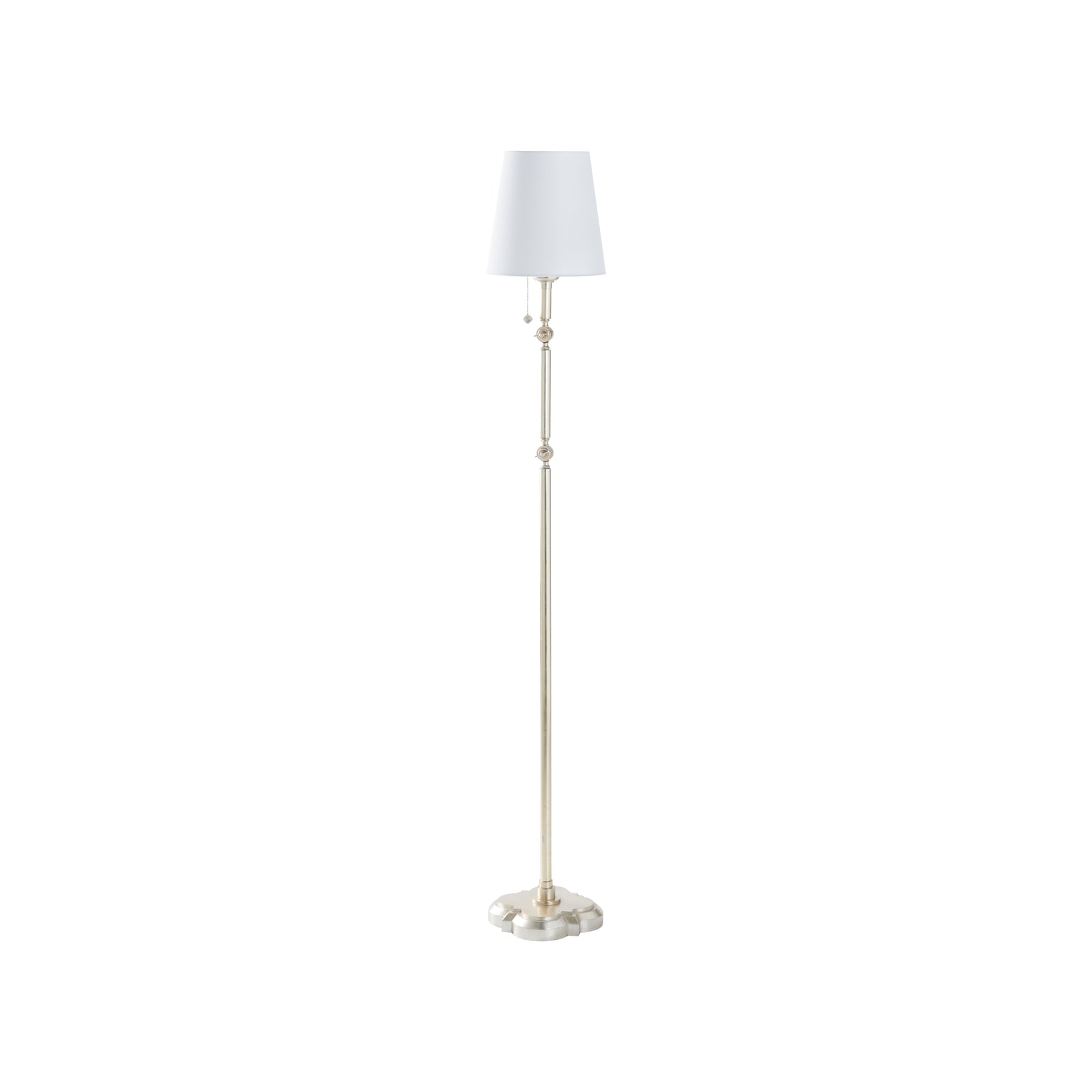 Quatrefoil Floor Lamp - Silver Leaf